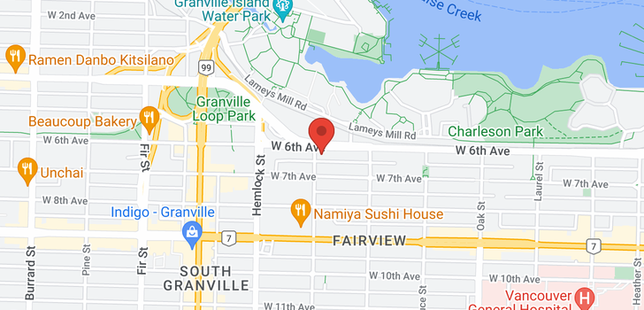 map of 1274 W 6TH AVENUE